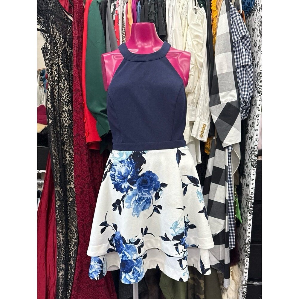 Speechless Halter Sleeveless Floral Dress XXL